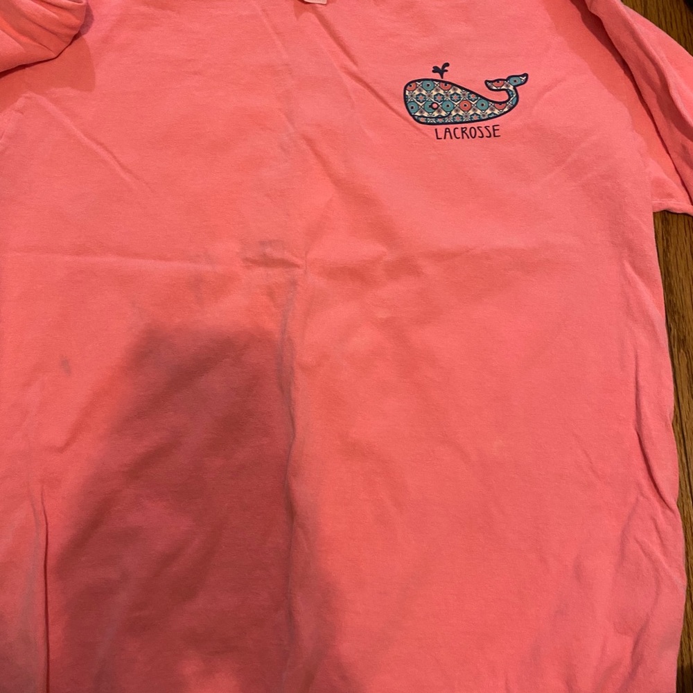 Pink lacrosse long sleeve shirt